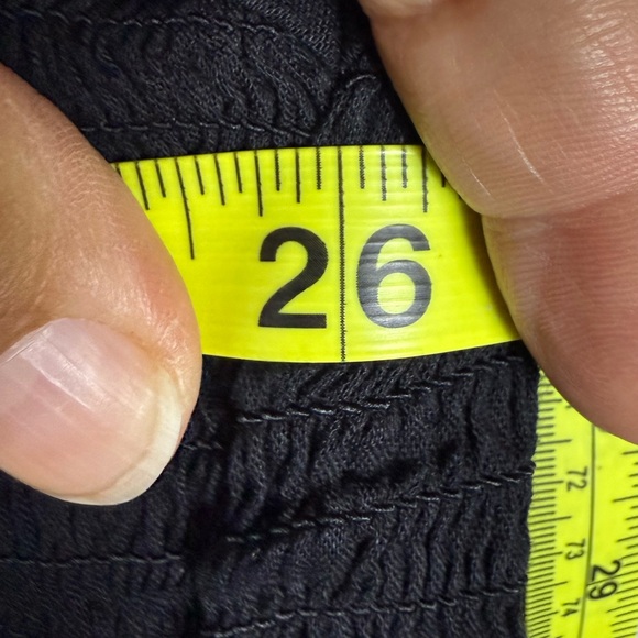 Old Navy Womens Smocked Peplum Ruffled Blouse NWT Black 4X Balloon‎ Sleeve - Picture 9 of 9